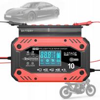 Automatinis akumuliatoriaus įkroviklis su LCD, 12V/24V, 10A