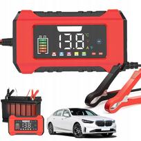 Išmanus akumuliatoriaus įkroviklis 12V/24V su LCD ekranu