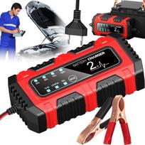 Akumuliatoriaus įkroviklis su LCD, 12V 10A, automatinis, remonto funkcija