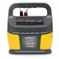 Mikroprocesorinis akumuliatoriaus įkroviklis 12V/24V, 60–200Ah, su ekranu
