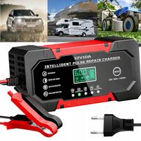 Automobilinis įkroviklis 10A, 12V, su ekranu