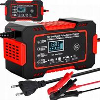 Automobilinis akumuliatoriaus įkroviklis 12V 6A su LCD ekranu ir remonto funkcija
