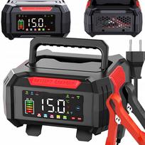 Akumuliatoriaus įkroviklis 12V/24V 15A su taisymo funkcija, automatinis