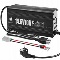 Akumuliatorių įkroviklis LiFePO4 14,6V 10A su 0V aktyvavimu ir LED indikatoriumi