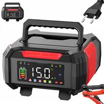 Automobilinis akumuliatoriaus įkroviklis su LCD, 12V/24V