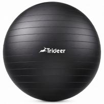 Gimnastikos kamuolys Trideer, juodas, 58–65 cm, dydis L