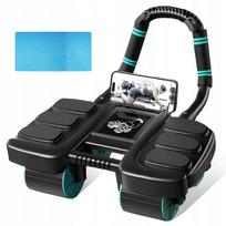 Automatinis pilvo raumenų treniruoklis su alkūnių atrama ir kilimėliu