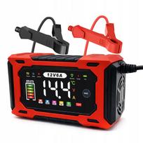 Automatinis 12V 6A akumuliatoriaus įkroviklis su LCD, tinkamas AGM ir GEL, su atnaujinimo funkcija