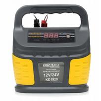 Mikroprocesorinis akumuliatoriaus įkroviklis 12V/24V, 60–200Ah, su ekranu