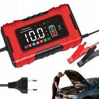 Automobilinis akumuliatoriaus įkroviklis su LCD, 12V/24V, AGM, GEL