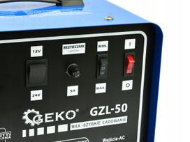 Akumuliatorių įkroviklis GZL-50, 12/24V, greitas įkrovimas