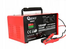 Akumuliatorių kroviklis su paleidimo funkcija 6V/12V, 100A, 20–120Ah, Geko G80021