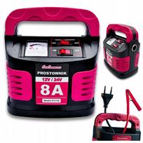 Automobilinis akumuliatoriaus įkroviklis 8A 12V/24V