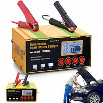 Impulsinis AGM akumuliatoriaus įkroviklis 12V/24V su LCD motociklams ir automobiliams
