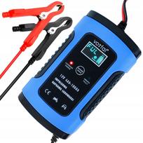 Automatinis akumuliatoriaus įkroviklis su LCD ekranu, 12V baterijoms, remonto funkcija