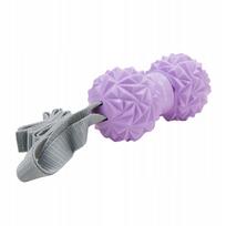 Masažo kamuoliukas su rankenomis Sveltus, violetinis, 7 cm