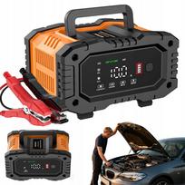 Automobilinis akumuliatoriaus įkroviklis 12V/24V su LCD ekranu