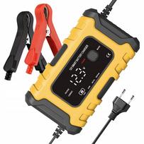 Automobilio akumuliatoriaus įkroviklis su mikroprocesoriumi, 12V 6A, LCD ekranas