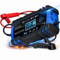 Akumuliatoriaus išmanusis lygintuvas su LCD ekranu, 12V/24V, 10A, remonto funkcija