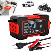Automatinis akumuliatoriaus įkroviklis su 12V/24V akumuliatorių atstatymo funkcija