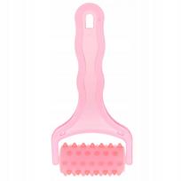 Plastikinis rankinis masažuoklis, žydras, ergonomiškas