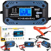 Akumuliatorių įkroviklis AGM LiFePO4, LCD ekranas, 12V/24V, 5A/10A