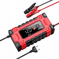 Akumuliatoriaus įkroviklis FOXSUR 12V/24V 10A su LCD ekranu
