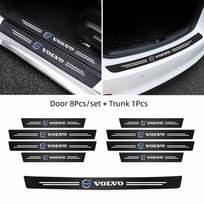 Volvo automobilio slenksčio juostelė Apsauginė odinė lipdukas nuo įlipimo Volvo Xc60 Xc90 V40 V60 S60 V50 V90 S80 C40 XC40 V70 XC70 gray