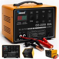 Automobilinis akumuliatoriaus įkroviklis START, 12/24 V, 60 A, LCD ekranas