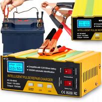 Automobilio akumuliatoriaus įkroviklis su remonto funkcija, 12V/24V