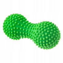 Masažo ir reabilitacijos volelis DUOBALL, 15,5 cm, žalias