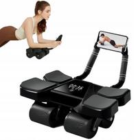 Pilvo raumenų treniruoklis ABS Fit Pro Max su LCD ekranu ir telefono laikikliu