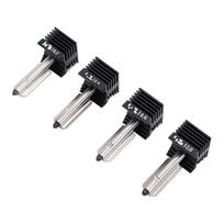 4 Pcs Hotend Kit Replacement for Bambu Lab X2D P2S 3D Printer 0.2 0.4 0.6 0.8mm Hardened Steel Nozzle Hotend with Silicone Socks black