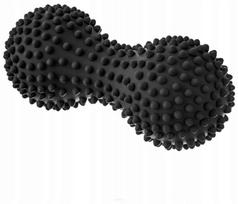 Masažo volelis Tullo SUPER Duoball, 15,5 cm, juodas