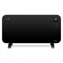 Stiklinis šildytuvas TCP Smart, 2000 W, juodas, su programėle, WiFi, 2 šildymo režimai, valdymas balsu