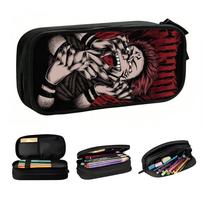Kawaii Jujutsu Kaisen Sukuna Anime Japane Manga  Pencil Cases for Girls Boys  Large Storage Pen Bag Box School Accessories 21x10.5x5cm gray