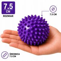 Kietas dygliuotas masažo kamuoliukas fascijoms ir reabilitacijai