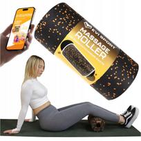 Masažo volelis raumenų atpalaidavimui, didelis, Smooth Fitness, su el. knyga