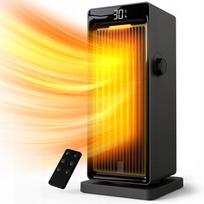 Keraminis elektrinis šildytuvas 2000 W su reguliuojamu termostatu, PTC, 90°