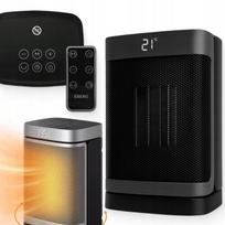 Elektrinis šildytuvas FARELKA su ventiliatoriumi, osciliacija, nuotolinio valdymo pultu ir laikmačiu, 1500 W