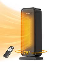Keraminis šildytuvas 2000 W, su termostatu, nuotoliniu valdymu, laikmačiu ir 75° sukiojimu