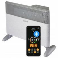 Elektrinis šildytuvas su WiFi, Bluetooth, 1500 W, laikmatis, pastatomas prie sienos