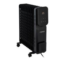 Elektrinis alyvos radiatorius RAVEN EGO003B, 2500 W, 11 sekcijų, su laikmačiu, juodas