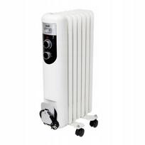 Elektrinis 7 sekcijų aliejaus radiatorius Home FKOS 7 M, 600W/900W/1500W, baltas