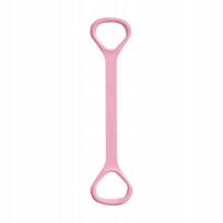 Fitneso pasipriešinimo juosta figūra 8, rožinė, 40 cm