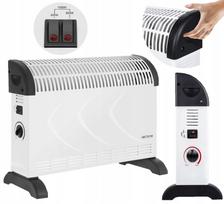 Elektrinis konvektorinis šildytuvas su termostatu, 650W/850W/1500W, baltas