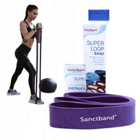 Gumos juosta mankštai SANCTBAND, 1,4 m, labai stipri, violetinė