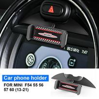 Car Phone Holder Dashboard For MINI Cooper F54 F55 F56 F57 F60 Slot Mount Auto Interior Navigation for F55 Interior Accessories JCW black