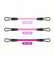Treniruočių gumų rinkinys Shein PINK, 3 vnt., 34 cm
