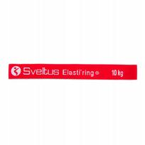Guminė treniruočių juosta Sveltus Elasti'ring, raudona, 10 kg